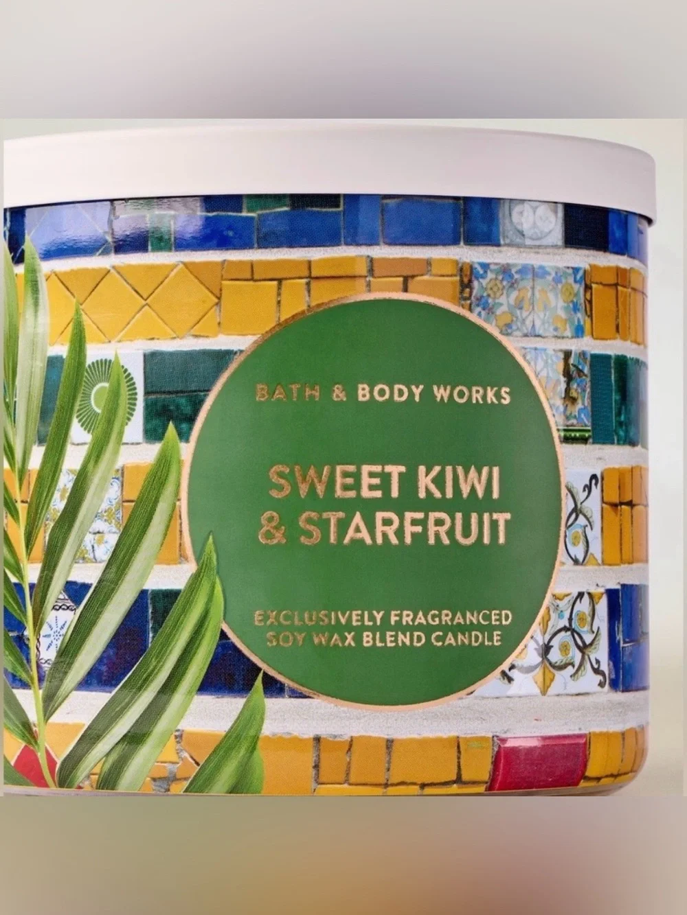 Bath & Body Works Sweet Kiwi & Starfruit Candle - 3 wick NEW